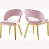 Other Dining Chair In Pink Velvet W/ Gold Legs -Othe Furniture Shop 1500 1500 frame 0 8772