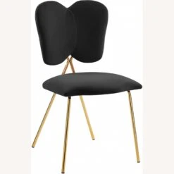 Other Dining Chair In Black W/ Butterfly Shaped Back