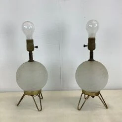 Pair Mid-Century Crackled Glass Table Lamps -Othe Furniture Shop 1500 1500 frame 0 880