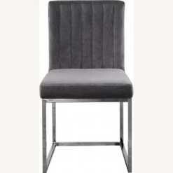 Other Dining Chair In Grey W/ Polished Chrome Base -Othe Furniture Shop 1500 1500 frame 0 8802