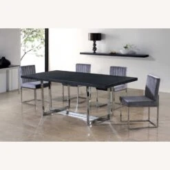 Other Dining Chair In Grey W/ Polished Chrome Base -Othe Furniture Shop 1500 1500 frame 0 8805