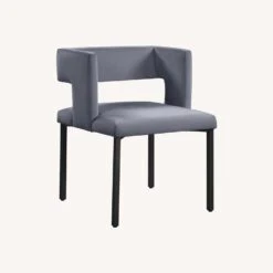 Other Dining Chair In Grey Velvet & Iron Legs -Othe Furniture Shop 1500 1500 frame 0 8833