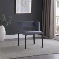 Other Dining Chair In Grey Velvet & Iron Legs -Othe Furniture Shop 1500 1500 frame 0 8834