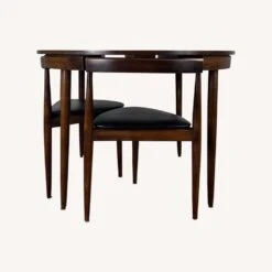 Mid Century Round Dining Table With 2 Nesting Chairs -Othe Furniture Shop 1500 1500 frame 0 8948