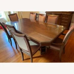 Raymour & Flanigan Dining Table Wwith Chairs -Othe Furniture Shop 1500 1500 frame 0 8979