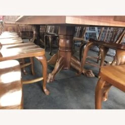 Other Custom Amish Cherry Wood Dining Table & 16 Chairs -Othe Furniture Shop 1500 1500 frame 0 9044