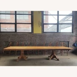 Other Custom Amish Cherry Wood Dining Table & 16 Chairs -Othe Furniture Shop 1500 1500 frame 0 9050