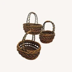 Other Thick Woven Wood Nesting Baskets (Set Of 3) -Othe Furniture Shop 1500 1500 frame 0 9083