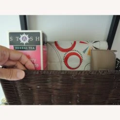 Other Wicker Shelf Unit Over Door Iron Rack W Baskets