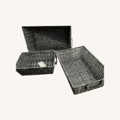 Broyhill Furniture Set Of 3 Gray Baskets -Othe Furniture Shop 1500 1500 frame 0 9112