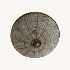 Basket Crystal Beaded And Brass Dome Flush Mount -Othe Furniture Shop 1500 1500 frame 0 912