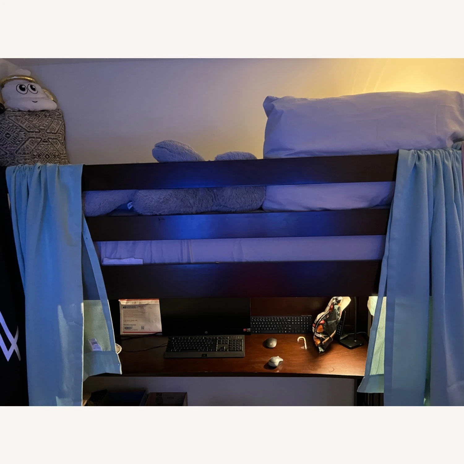 Raymour & Flanigan Chocolate Loft Bed 4 Raymour & Flanigan Chocolate Loft Bed - Image 2