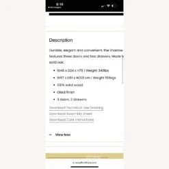 Other Ethnicraft Solid Oak Armoire / Wardrobe -Othe Furniture Shop 1500 1500 frame 0 9253