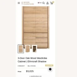 Other Ethnicraft Solid Oak Armoire / Wardrobe -Othe Furniture Shop 1500 1500 frame 0 9264