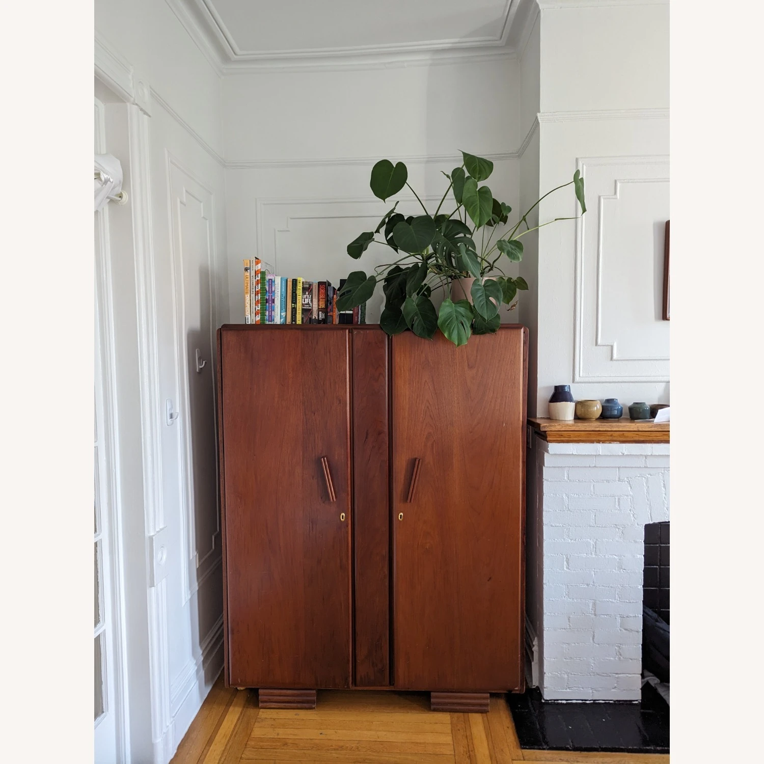 Armoire Closet Wardrobe Mid-Century 9 Armoire Closet Wardrobe Mid-Century - Image 7