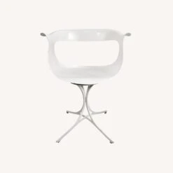 Erwine & Estelle Laverne White Lotus Swivel Chair -Othe Furniture Shop 1500 1500 frame 0 9476