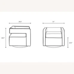 Other Retro Style Armchair In Gray Velvet Finish -Othe Furniture Shop 1500 1500 frame 0 9490