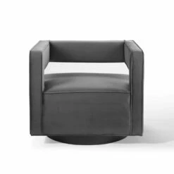 Other Retro Style Armchair In Gray Velvet Finish -Othe Furniture Shop 1500 1500 frame 0 9491