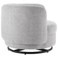 Other Armchair In Light Gray Fabric & Black Metal Base -Othe Furniture Shop 1500 1500 frame 0 9505