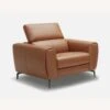 Other Motion Chair In Caramel Italian Leather Finish