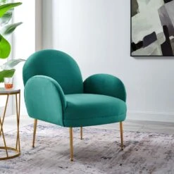 Other Gray Velvet Mid-Century Armchair -Othe Furniture Shop 1500 1500 frame 0 9528