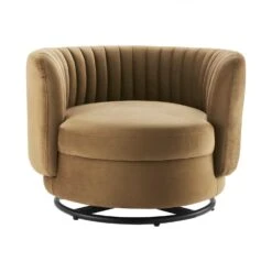 Other Armchair In Cognac Velvet &Black Metal Swivel Base -Othe Furniture Shop 1500 1500 frame 0 9539