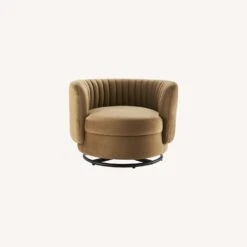 Other Armchair In Cognac Velvet &Black Metal Swivel Base -Othe Furniture Shop 1500 1500 frame 0 9540