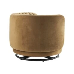 Other Armchair In Cognac Velvet &Black Metal Swivel Base -Othe Furniture Shop 1500 1500 frame 0 9541