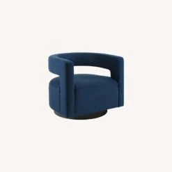 Other Swivel Armchair InMidnight Blue Velvet Performance -Othe Furniture Shop 1500 1500 frame 0 9547
