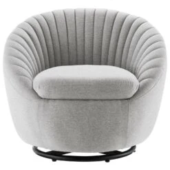 Other Armchair In Light Gray Fabric W/ Vertical Tufting -Othe Furniture Shop 1500 1500 frame 0 9557