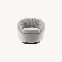 Other Armchair In Light Gray Fabric W/ Vertical Tufting -Othe Furniture Shop 1500 1500 frame 0 9559