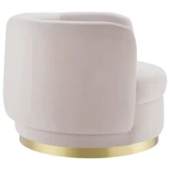 Other Armchair In Pink Velvet W/ Curved Silhouette -Othe Furniture Shop 1500 1500 frame 0 9566