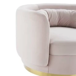 Other Armchair In Pink Velvet W/ Curved Silhouette -Othe Furniture Shop 1500 1500 frame 0 9567
