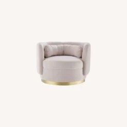 Other Armchair In Pink Velvet W/ Curved Silhouette -Othe Furniture Shop 1500 1500 frame 0 9568