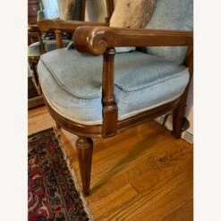 Vintage Curved Mohair Velour Armchair -Othe Furniture Shop 1500 1500 frame 0 9618