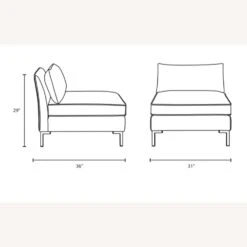 Other Armless Chair In Gray Velvet Fabric Upholstery -Othe Furniture Shop 1500 1500 frame 0 9628