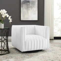 Other Glam Deco Armchair In White Velvet Upholstery -Othe Furniture Shop 1500 1500 frame 0 9634