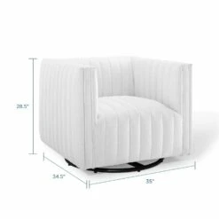 Other Glam Deco Armchair In White Velvet Upholstery -Othe Furniture Shop 1500 1500 frame 0 9638